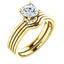 Classic Halo Diamond Engagement Ring W/ Pave Under Gallery - Virani Jewelers