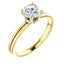 Classic Halo Diamond Engagement Ring W/ Pave Under Gallery - Virani Jewelers