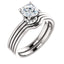 Classic Halo Diamond Engagement Ring W/ Pave Under Gallery - Virani Jewelers