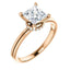 Classic Halo Diamond Engagement Ring W/ Pave Under Gallery - Virani Jewelers