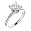 Classic Halo Diamond Engagement Ring W/ Pave Under Gallery - Virani Jewelers