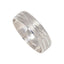 22K White Gold Ring Band W/ Criss Cross Contrast Finish for Men - Virani Jewelers