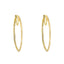 14K Yellow Gold Diamond Hoop Earrings W/ 0.50ct SI Diamonds - Virani Jewelers