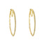 14K Yellow Gold Diamond Hoop Earrings W/ 0.50ct SI Diamonds - Virani Jewelers