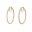 0.5CT Diamond Hoop Earrings Set In 14K Yellow Gold - Virani Jewelers