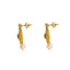 22K Yellow Gold Diamond Necklace and Earrings Set W/ 14.24ct Uncut Diamonds, Rubies, Pearls & Clustered Flower Designs - Virani Jewelers