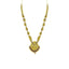 22K Yellow Gold Antique Temple Necklace W/ Rubies, Pearl & Paisley Carved Accent Chain - Virani Jewelers