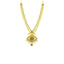 22K Yellow Gold Necklace & Earrings Set W/ CZ, Rubies, Emeralds on Laxmi & Third Eye Pendant - Virani Jewelers