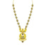 22K Yellow Gold Necklace & Earrings Set W/ Emerald, Ruby, Laxmi Accent Chain and Chandbali Pendant - Virani Jewelers