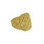 22K Yellow Gold Ring W/ Flat Signet Frame & Lightly Carved Details for Men - Virani Jewelers