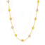 22K Multi Tone Gold Chain W/ "Florentine" Ball Accents on Thin Snake Link Chain - Virani Jewelers