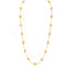 22K Multi Tone Gold Chain W/ "Florentine" Ball Accents on Thin Snake Link Chain - Virani Jewelers