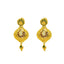 22K Yellow Gold Necklace & Earrings Set W/ Beaded Filigree, Enamel Details & Large Faceted Pendants - Virani Jewelers