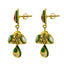22K Yellow Gold Choker & Jhumki Drop Earrings Set W/ Ruby, Emerald, Kundan & Deep Carved Mango Detail - Virani Jewelers