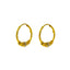 22K Yellow Gold Hoop Earrings W/ Two Tone Textured Accent Beads - Virani Jewelers