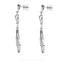 1.77CT Diamond Drop Earrings Set In 18K White Gold W/ Diamond Frames - Virani Jewelers