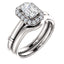 Pave Diamond Halo Solitaire Engagement Ring - Virani Jewelers