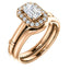 Pave Diamond Halo Solitaire Engagement Ring - Virani Jewelers