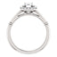 Pave Diamond Halo Solitaire Engagement Ring - Virani Jewelers