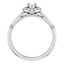 Pave Diamond Halo Solitaire Engagement Ring - Virani Jewelers