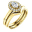 Pave Diamond Halo Solitaire Engagement Ring - Virani Jewelers