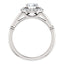 Pave Diamond Halo Solitaire Engagement Ring - Virani Jewelers
