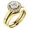 Pave Diamond Halo Solitaire Engagement Ring - Virani Jewelers