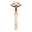 Pave Diamond Halo Solitaire Engagement Ring - Virani Jewelers