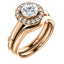 Pave Diamond Halo Solitaire Engagement Ring - Virani Jewelers