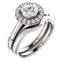 Pave Diamond Halo Solitaire Engagement Ring - Virani Jewelers