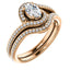 Solitaire Diamond Bypass Engagement Ring W/ Channel Set Band - Virani Jewelers
