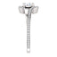 Solitaire Diamond Bypass Engagement Ring W/ Channel Set Band - Virani Jewelers