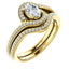 Solitaire Diamond Bypass Engagement Ring W/ Channel Set Band - Virani Jewelers