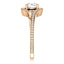 Solitaire Diamond Bypass Engagement Ring W/ Channel Set Band - Virani Jewelers