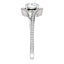 Solitaire Diamond Bypass Engagement Ring W/ Channel Set Band - Virani Jewelers