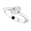 Solitaire Diamond Bypass Engagement Ring - Virani Jewelers