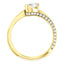 Solitaire Diamond Bypass Engagement Ring - Virani Jewelers