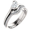 Solitaire Diamond Bypass Engagement Ring - Virani Jewelers