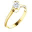 Solitaire Diamond Bypass Engagement Ring - Virani Jewelers