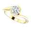 Solitaire Diamond Bypass Engagement Ring - Virani Jewelers