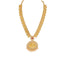22K Yellow Gold Diamond Necklace & Earrings Set W/ 26.22ct Uncut Diamonds, Rubies, Pearls & Large Laxmi Pendants - Virani Jewelers
