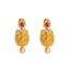22K Yellow Gold Diamond Necklace & Earrings Set W/ 26.22ct Uncut Diamonds, Rubies, Pearls & Large Laxmi Pendants - Virani Jewelers