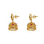 22K Yellow Gold Diamond Necklace & Jhumki Drop Earrings Set W/ 18.77ct Uncut Diamonds, Rubies, Emeralds, Laxmi Kasu & Large Eyelet Pendant - Virani Jewelers