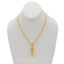 22K Yellow Gold Beaded Necklace & Drop Earrings W/ Gold Honeycomb Design - Virani Jewelers