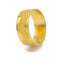 22K Yellow Gold Ring W/ Wave Engravements for Men - Virani Jewelers