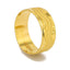 22K Yellow Gold Ring W/ Wave Engravements for Men - Virani Jewelers