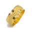 22K Yellow Gold Ring W/ Wave Engravements for Men - Virani Jewelers