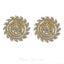 1.17CT Oceanic Diamond Stud Earrings Set in 18K Yellow Gold W/ Star Accents - Virani Jewelers
