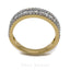 1CT Round Brilliant Diamond RIng Set in 14K Yellow Gold W/ Semi Circle Diamond Accents - Virani Jewelers