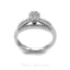 0.49CT Clustered Halo Diamond Ring Set in 14K White Gold - Virani Jewelers